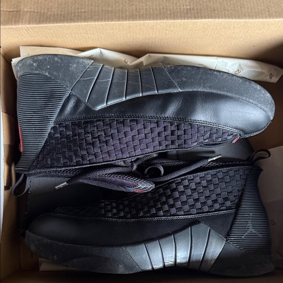 Men Black Air Jordan 15 Retro - Picture 1 of 3